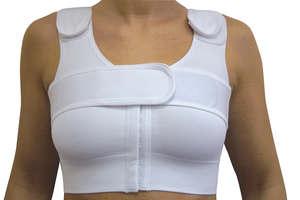 Compression belt for a post-operative bra